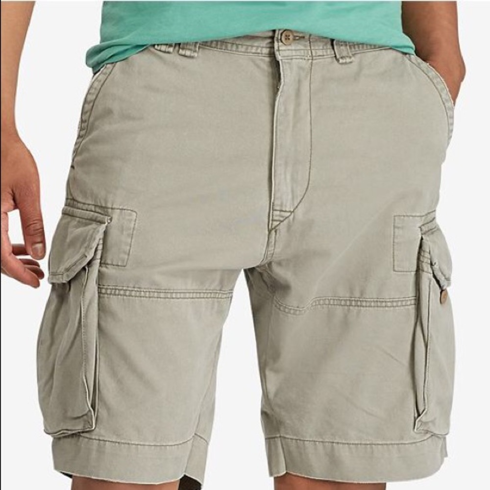 POLO RALPH LAUREN MOUNTAIN GREEN CARGO SHORTS LRG